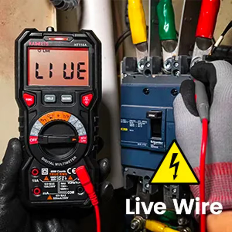 KAIWEETS HT118A Digitalmultimeter True RMS mit Auto Range, AC/DC Spannung, Ohm, Hz, NCV und Temperaturmessung - Bild 5