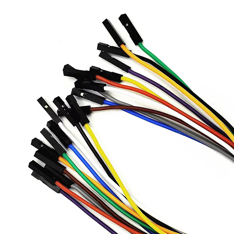 10er Set LUOHONGDA Silikon Dupont Kabel 24AWG mit Goldplatte für Arduino, 2,54mm Pitch, Männlich/Weiblich, Multicolour - Bild 2