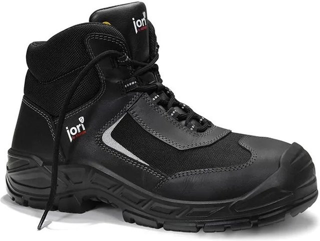 Elten Sicherheitsschnürstiefel Jo BUILDER Compo Mid ESD S3S aus Rindleder in Schwarz, Größe 47 - Bild 1