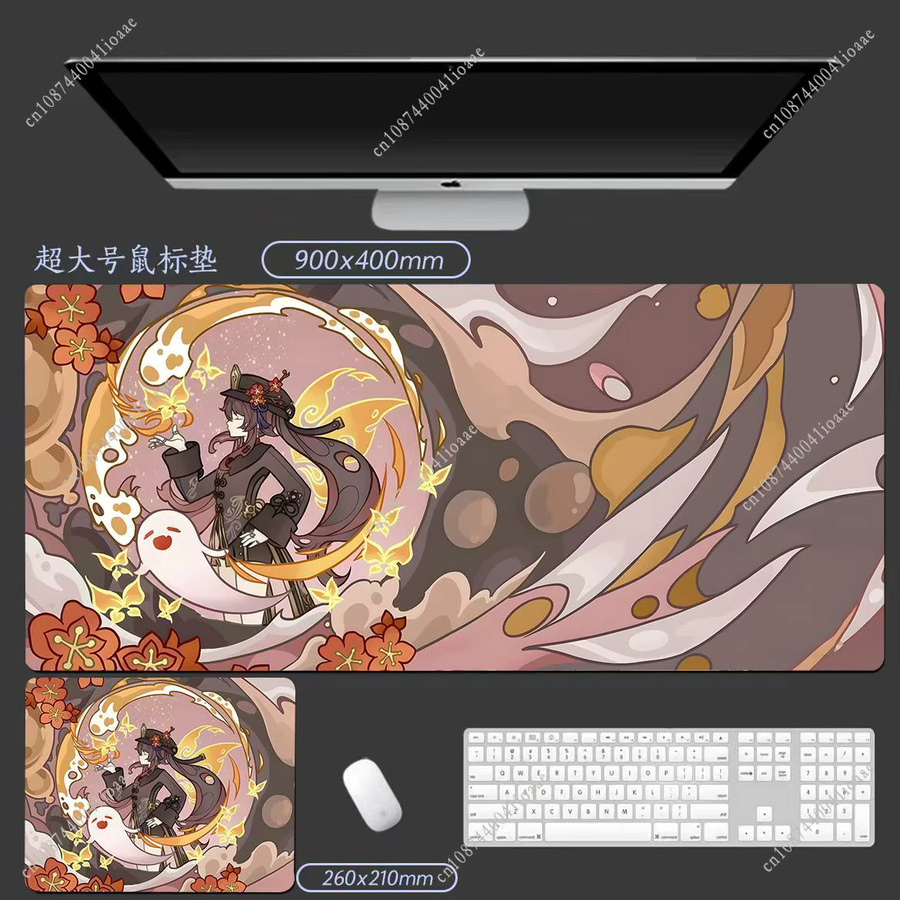 Genshin Impact Anime Mauspad mit Hu Tao und Raiden Shogun Design in Multicolour - Bild 2