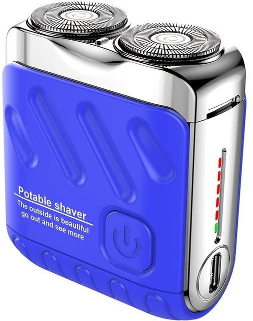 SEEQS Mini-Elektrorasierer, blau, Herren - Bild 1