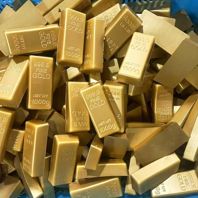 Simulierter Goldbarren PU Langsam Rückprall Kneten Musik, Stressabbau-Spielzeug - Bild 1