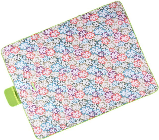 KONNWEI Picknickdecke Floral Gray, wasserdicht und sanddicht, B/B: 145 x 200 cm - Bild 1