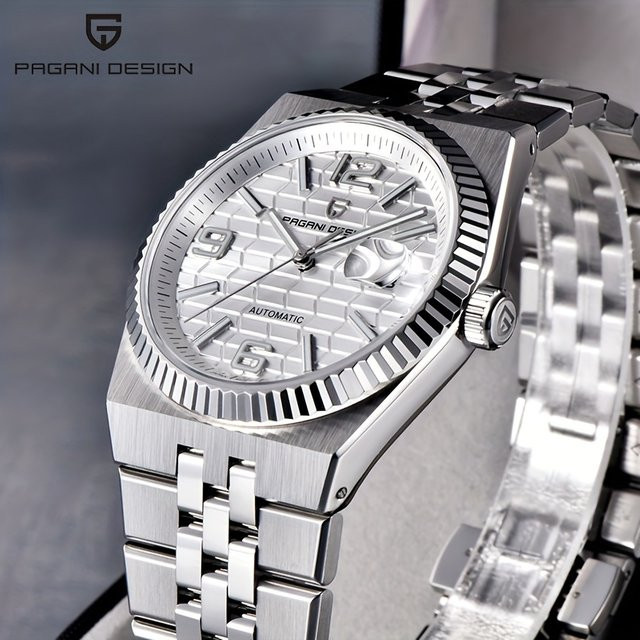 PAGANI DESIGN Armbanduhr, Automatik, Edelstahl, Bicolor, Gold, 40 mm, Herren - Bild 1