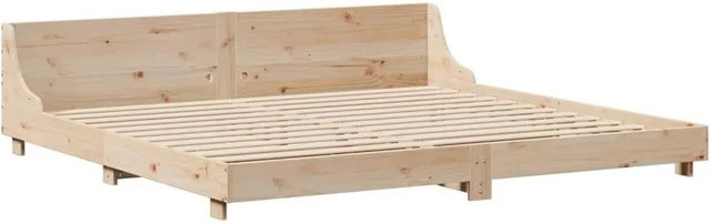 vidaXL Massivholzbett aus Kiefer in Braun ohne Matratze B/T/H: 200 x 200 x 203,5 cm - Bild 1