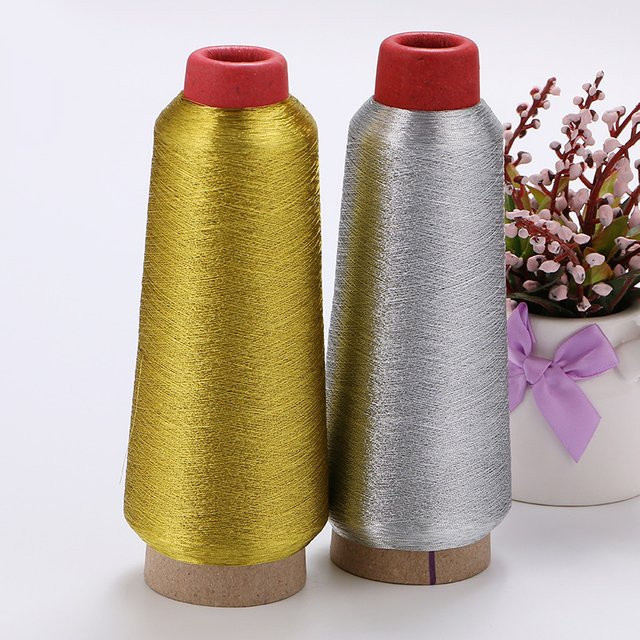 Seiden-Stickgarn Set in Gold und Silber für Kreuzstich und Computer-Stickerei, 150D, 3600 m - Bild 1