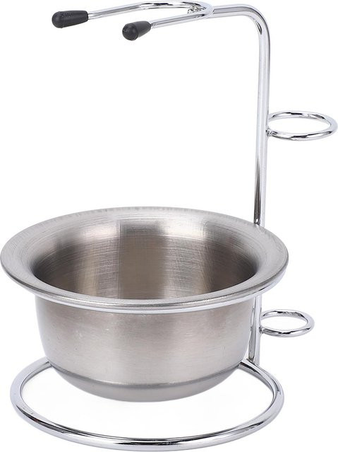 Koogeelife Rasierständer Schüssel Set, Edelstahl, Grau, Unisex - Bild 1