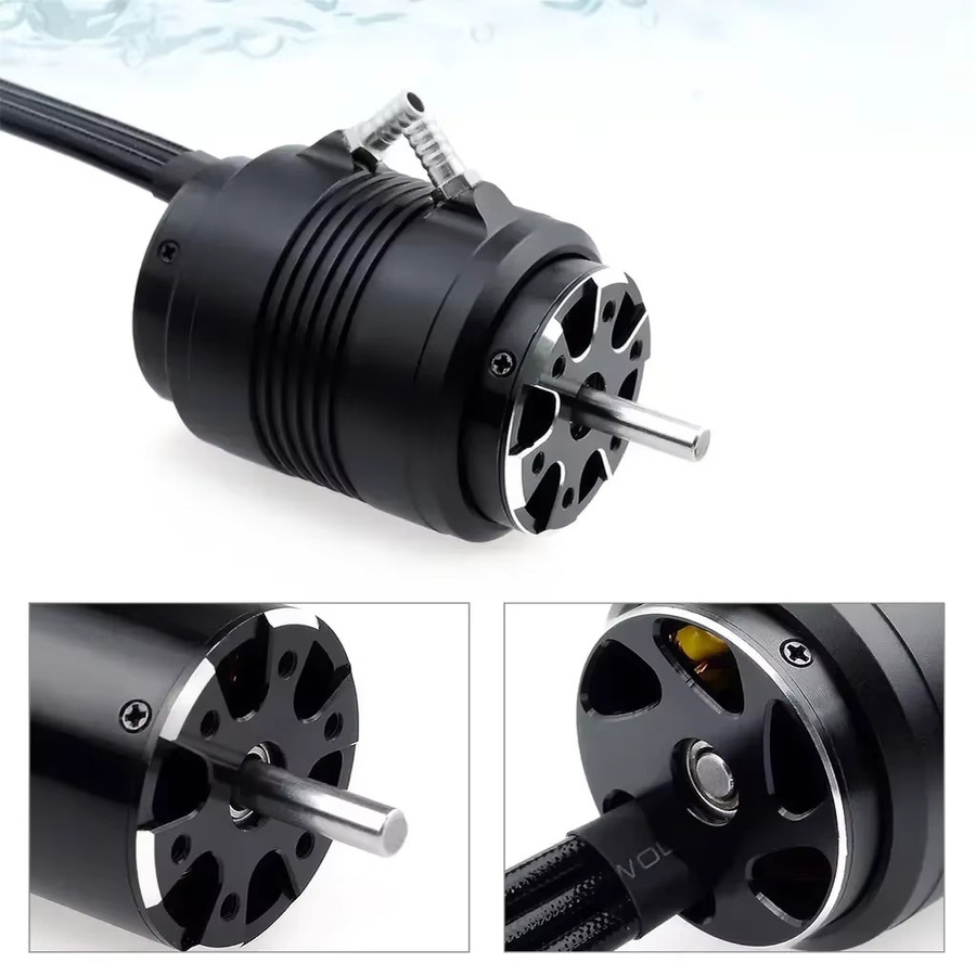 NeebRC Rocket Bürstenloser Motor Wasserkühlung Mantel Combo, Metall, Schwarz - Bild 4