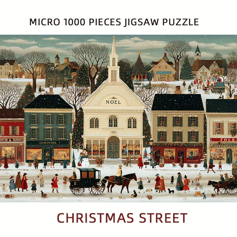 MaxRenard Weihnachts-Puzzle, Winter, 1.000 Teile, bunt - Bild 5