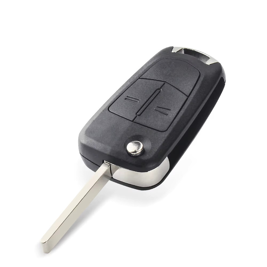 KEYYOU Klappschlüssel Hülle für Vauxhall Opel Astra Corsa Vectra Zafira Signum in Schwarz - Bild 2