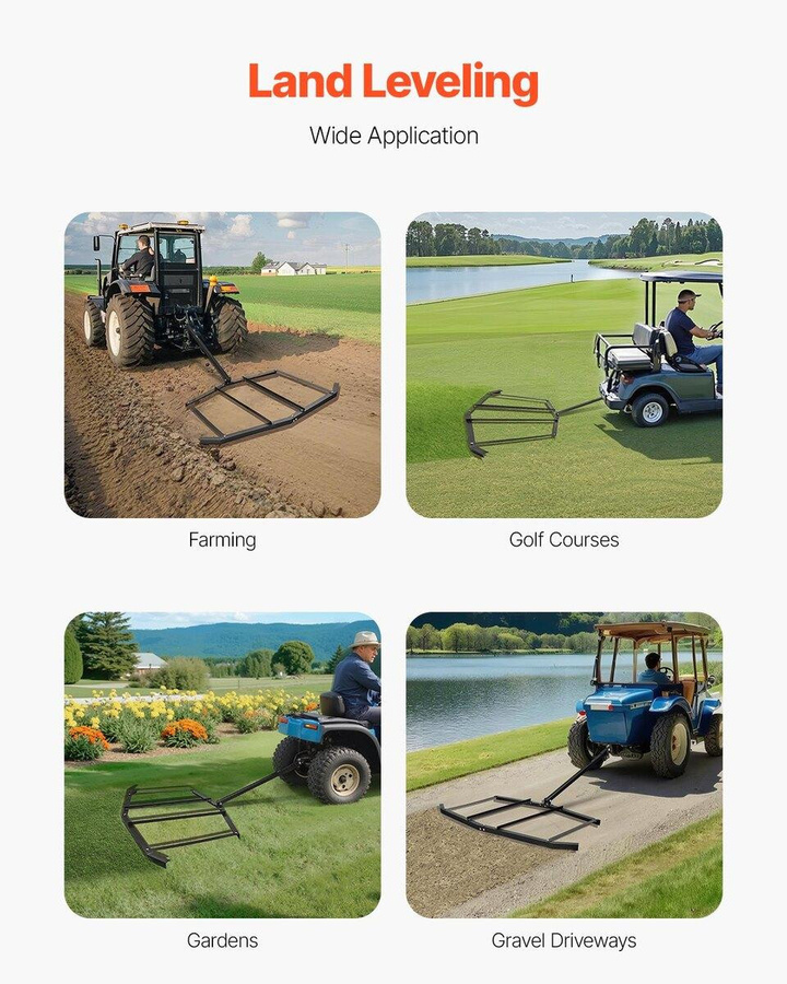 Buying Solutions MB Ziehstriegel 72 Schotterplaner aus Stahl für ATV und UTV - Bild 4