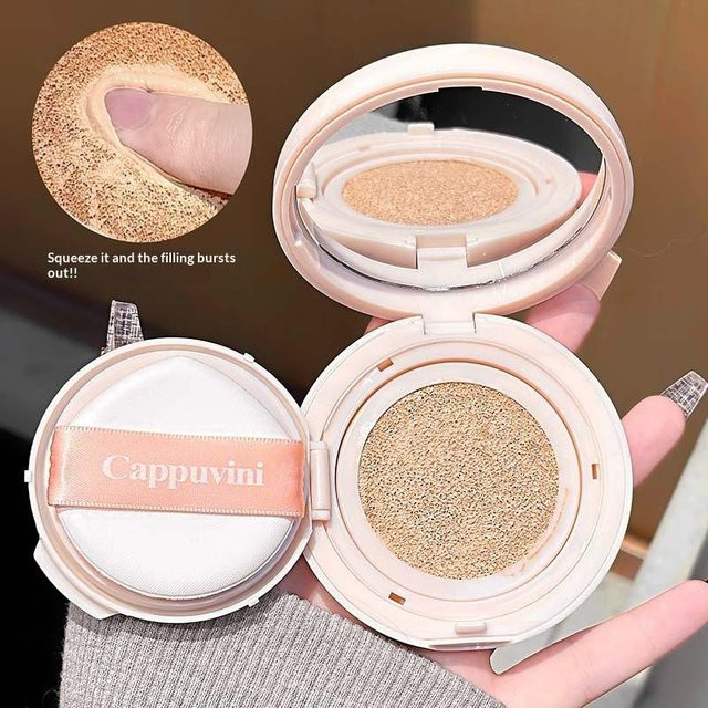 Cappuvini Air Cushion BB Cream Foundation, #02 Pink-toned Fair, Glänzend - Bild 1