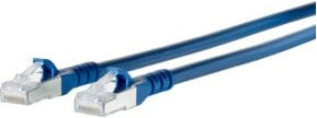 BTR NETCOM Patchkabel S/FTP Cat.6A Ethernet LAN in Blau, Länge: 1,0 m - Bild 1