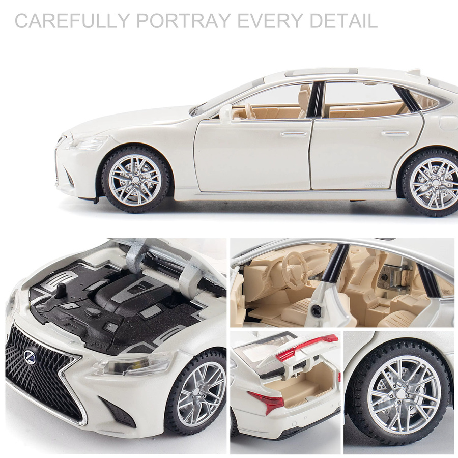 Maisto LS500 Automodell, 1:32, Limousine, mit Sound und Licht, Rot - Bild 4
