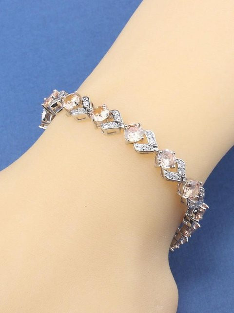 anny&Della Armband, Kupfer, beige, Zirkonia, Kristall, Damen - Bild 1