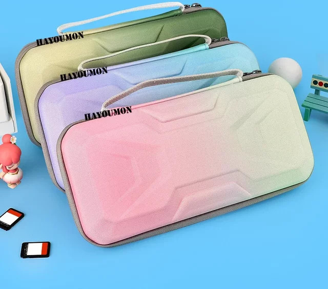 Nintendo Switch Tragbare Aufbewahrungstasche und Reisetasche mit Rundumschutz in Pink und Multicolour - Bild 1