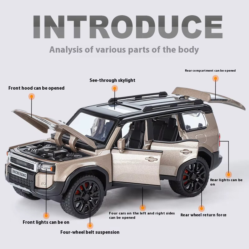 Maisto Geländewagen-Modell, 1:32, Metall, mit Licht und Sound - Bild 1
