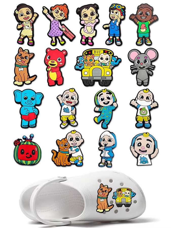Hot Toys Charms Set, Cartoon-Schuh-Charms, Kinder - Bild 5
