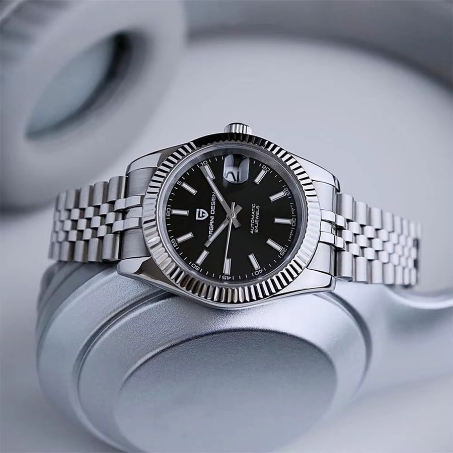PAGANI DESIGN Automatik-Armbanduhr Edelstahl, Grün, Herren - Bild 6