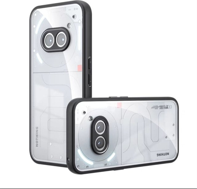 Stoßfeste Schutzhülle für Nothing Phone 2a in Transparent, Hardcase Cover aus PC und TPU mit Edge-Schutz - Bild 1