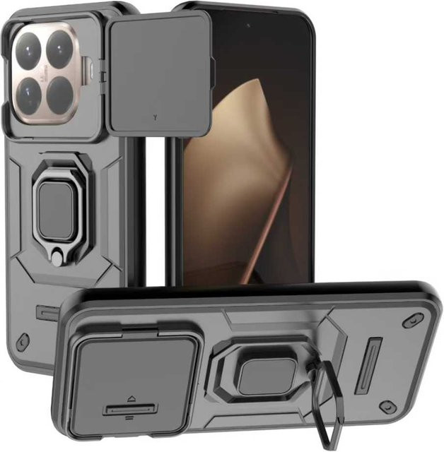 Duty Armor Slide Lens Protect Ring Stand Cover Handyhülle für Xiaomi 15T Pro 14T Pro POCO C85 C75 F7 Ultra Pro X7 M7 5G in Purple - Bild 1