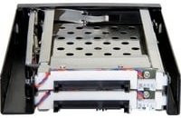 Delock Wechselrahmen für 2x 2,5 Zoll SATA HDD/SSD in Schwarz - Bild 1
