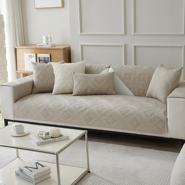 Nordisches Sofakissen aus reinem Baumwollstoff, quadratisch, B/B: 70 x 70 cm - Bild 1