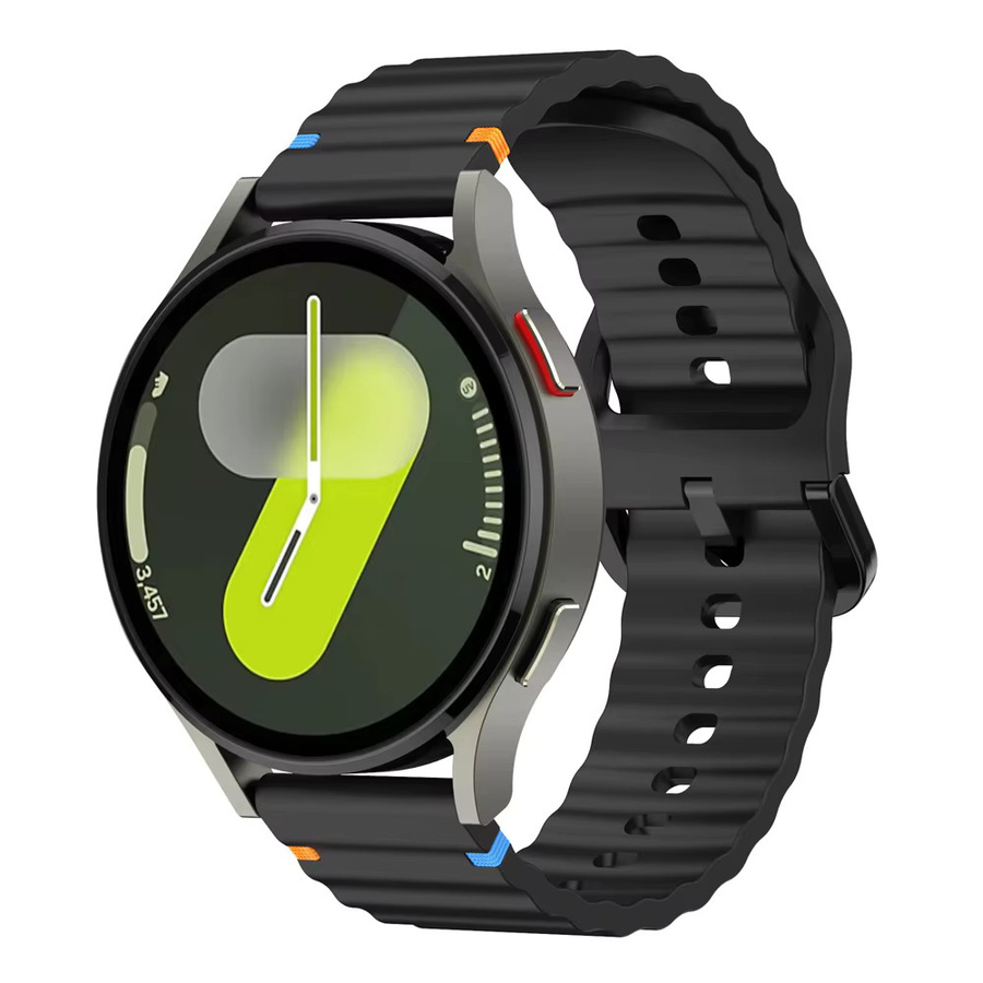 LCAPLE Uhrenarmband Silikon, Schwarz, Unisex - Bild 1