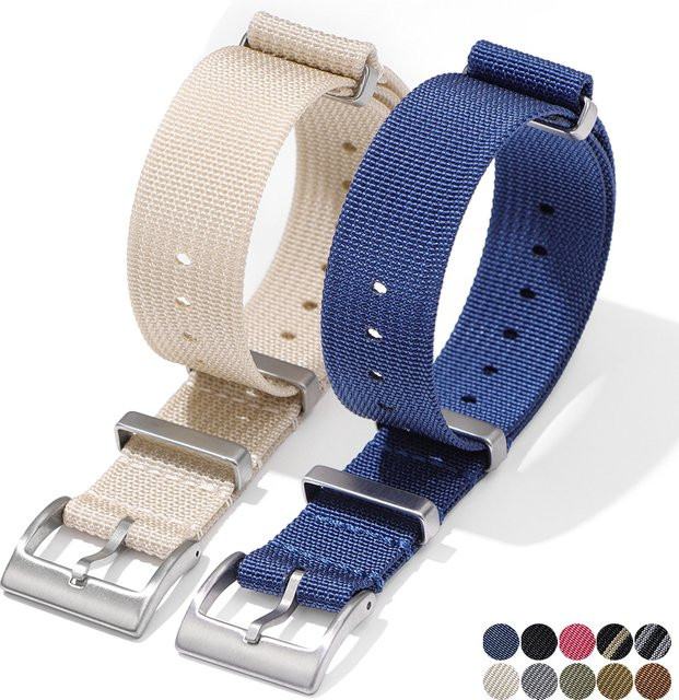 HQstrap Uhrenarmband Nylon, Edelstahl, Unisex - Bild 1
