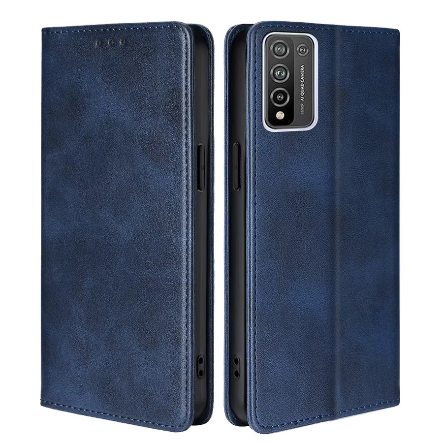 Leder-Brieftasche als Buch-Hülle für Huawei P20 Pro, Huawei P20 und Huawei P10 Lite mit Magnetverschluss und Kartenfächern in Braun oder Blau - Bild 5