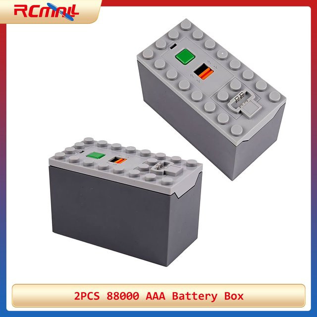 wishiot 88000 AAA Batteriehalter, 2-teiliges Set, Grau, Kunststoff - Bild 1