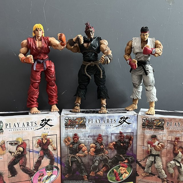 Bandai Street Fighter Anime Play Arts Kai Ryu Ken Gouki Akuma, Actionfigur, Einzelfigur - Bild 1