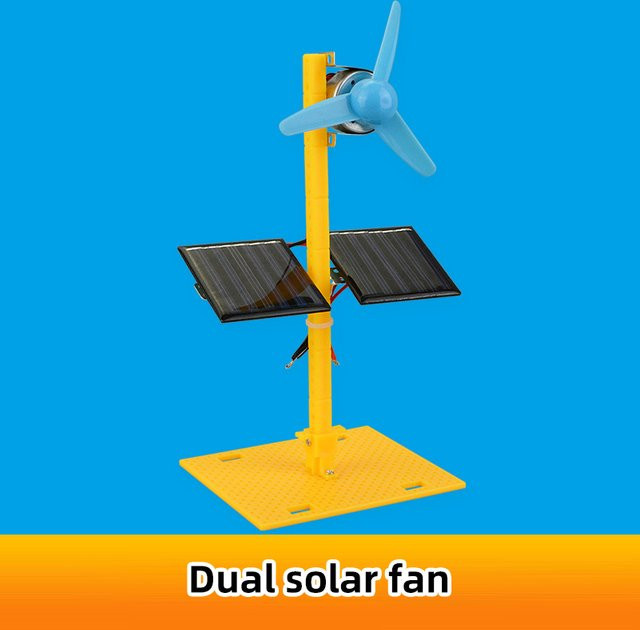 U-Angel-1988 DIY Solar Elektrische Fan Modell Montieren Kit, Physik Wissenschaft Spielzeug - Bild 1