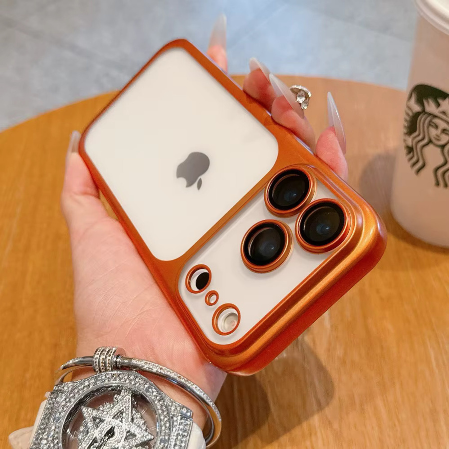 Ultradünne Schutzhülle für Apple iPhone 17 Pro Max und iPhone 17 Pro in Orange mit matter Hartbeschichtung und Kameraschutz - Bild 2