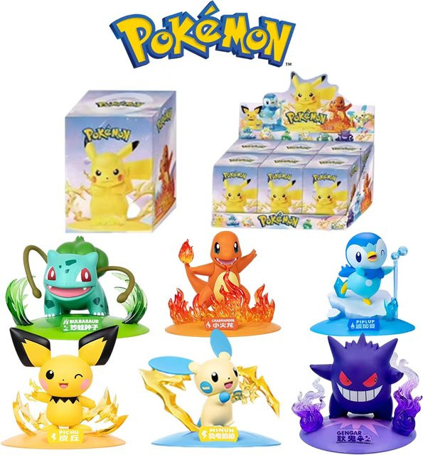 Bandai Pokémon Pikachu Actionfiguren, 12er Set, Bunt / Mehrfarbig - Bild 1
