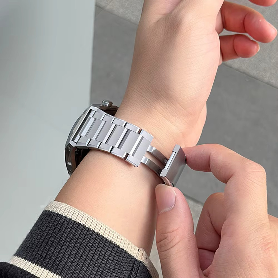 Uhrenarmband Titan, 22 mm, Silber, Herren - Bild 3