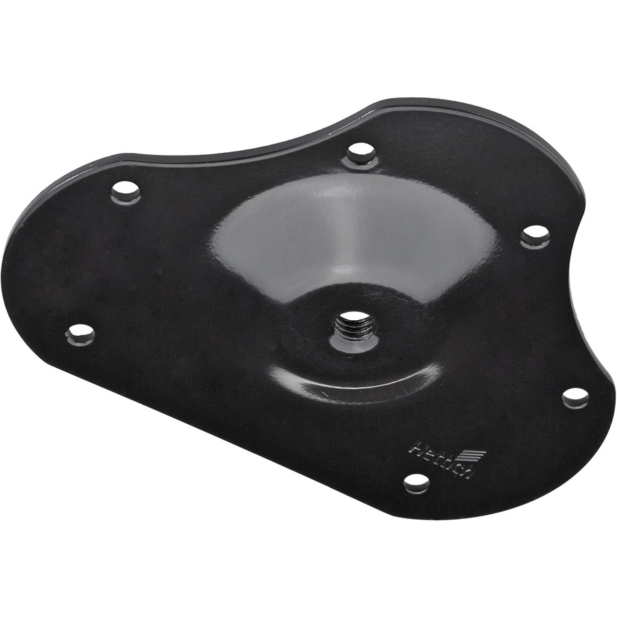 Hettich Tischbein-Montageplatte aus Stahl in Schwarz mit 60 mm - Bild 2