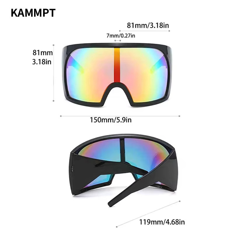 KAMMPT Sonnenbrille Wrap, Vollrand, Schwarz, Kunststoff - Bild 2
