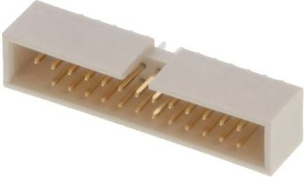 Molex Stiftleiste 878342643 in Weiß mit Goldkontakten, 26 Polstellen, Rastermaß: 2.54 mm, 2 Reihen - Bild 1