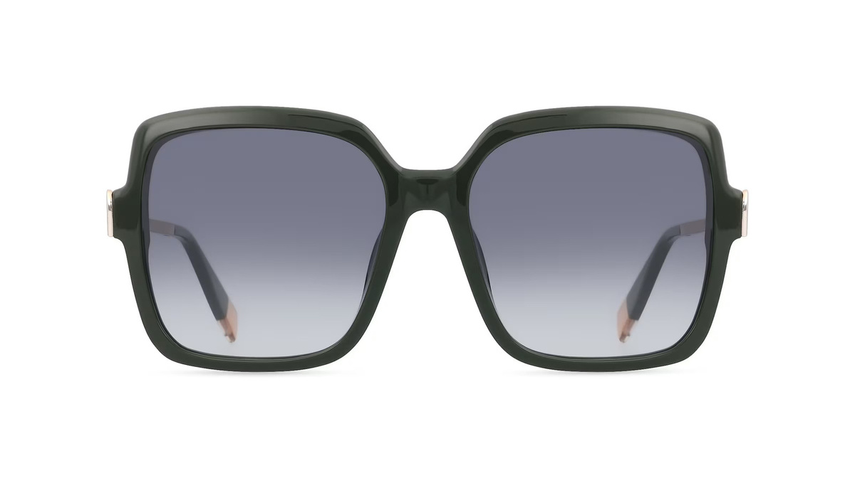 Furla FULSFU626 Sonnenbrille, Vollrand, quadratisch, Kunststoff, grün, Damen - Bild 1