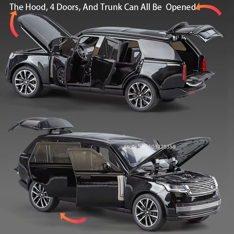 RMZ city Land Range Rover SV Defender, Modell Spielzeugautos, 1:32, Metall, mit Licht und Sound - Bild 6