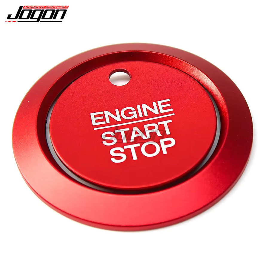Jogon Auto Start Stopp Druckknopf Schutzaufkleber für Ford F150 Fokus Kuga Fiesta Eco Sport Interieur - Bild 3