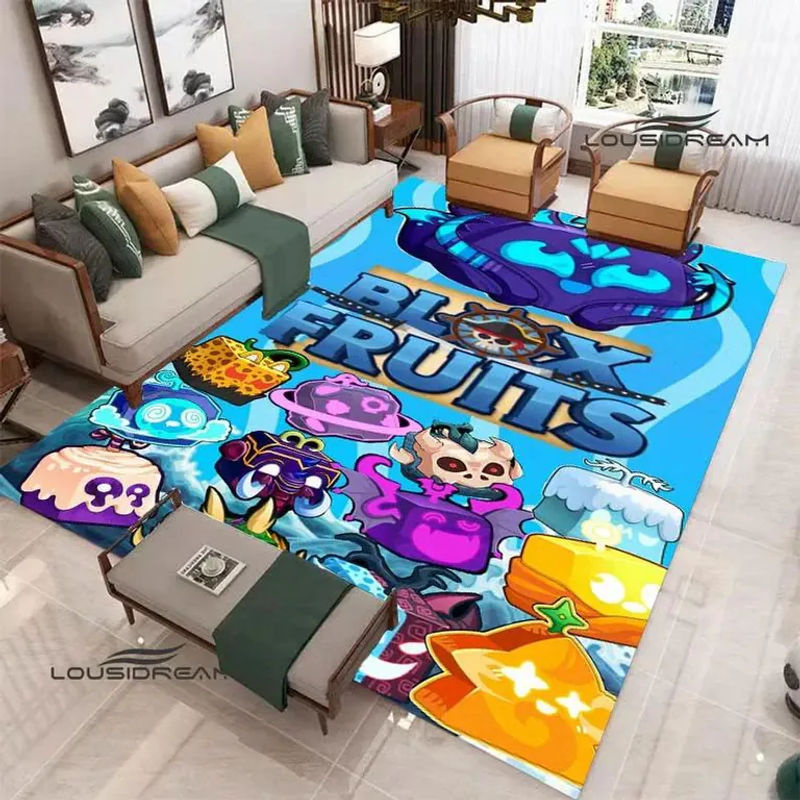 LOUSIDREAM 3D Spiel B-blox Früchte Teppich, rutschfest und waschbar, mehrfarbig, B/T: 80 x 50 cm - Bild 2