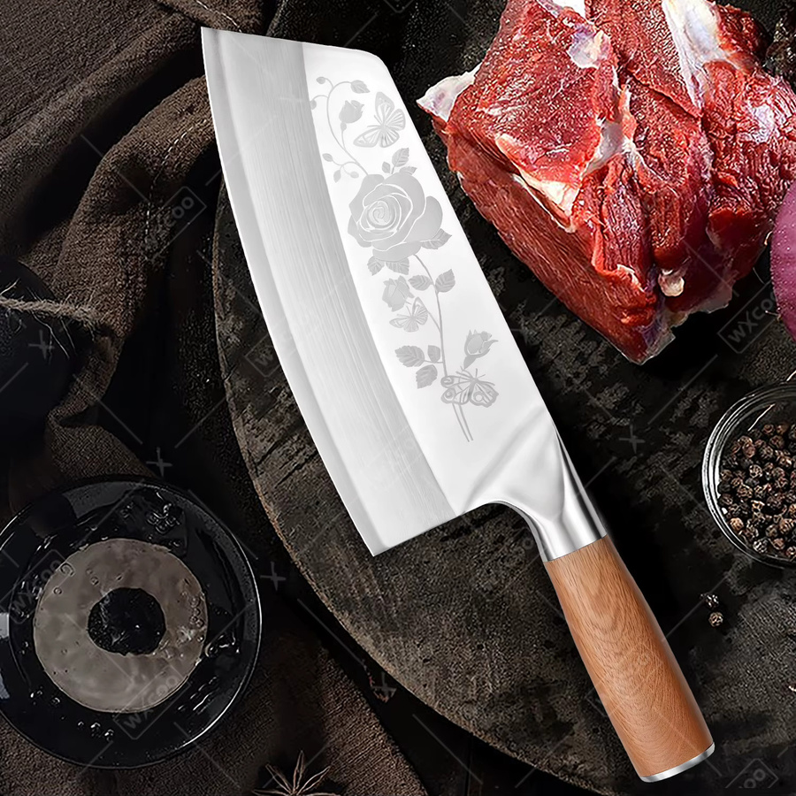 WXCOO Küchenmesser Cleaver aus Edelstahl in Silber - Bild 2