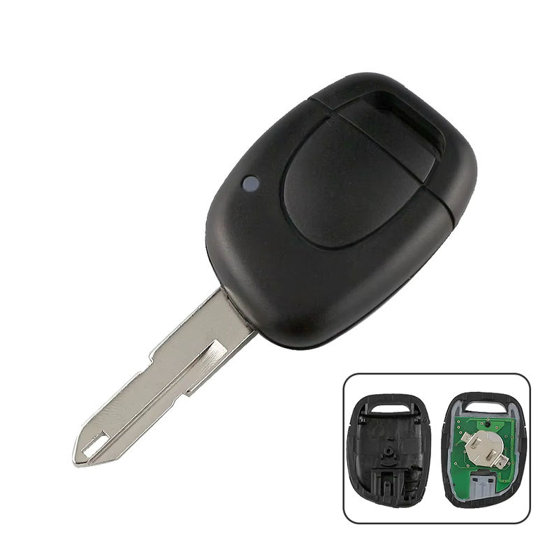 YIQIXIN Fernbedienung Autoschlüssel für Renault Clio II Master Twingo Kangoo Scenic Laguna Espace Trafic, 433MHz ID46, Schwarz - Bild 2
