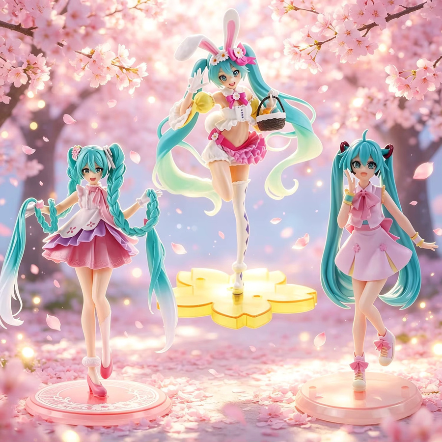 Bandai Hatsune Miku Sammlerfiguren, Bunt / Mehrfarbig, 3-teiliges Set - Bild 2