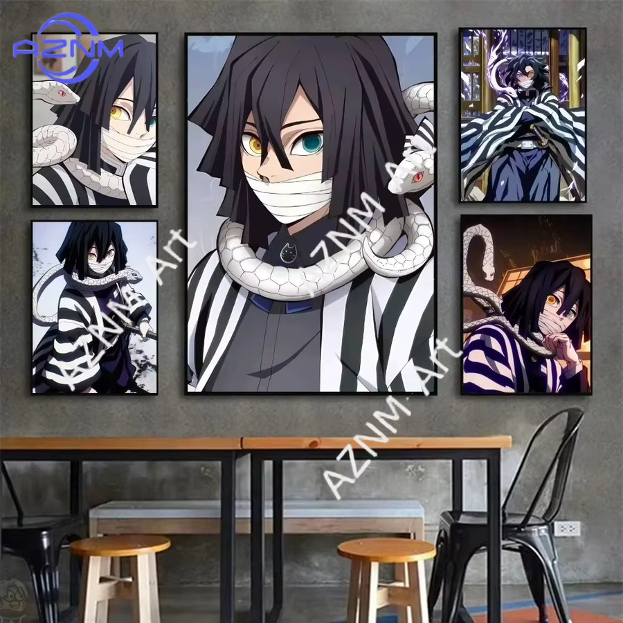 KAYOU Anime Demon Slayer Poster Iguro Obanai Kunstdruck Mehrfarbig - Bild 3