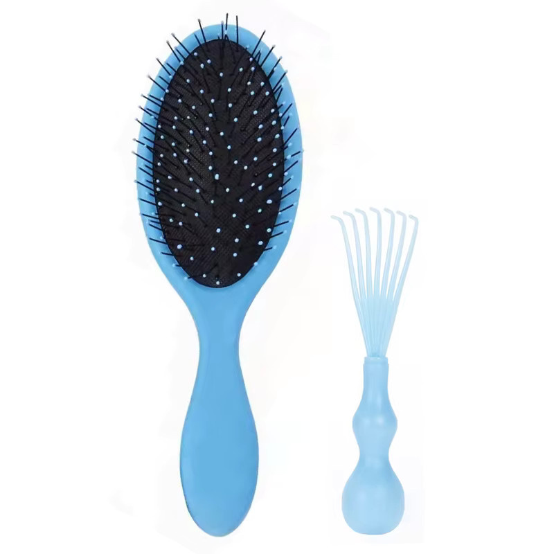2 Stück Nylon-Paddel-Haarbürste, antistatischer Kissen-Kamm, Unisex - Bild 2