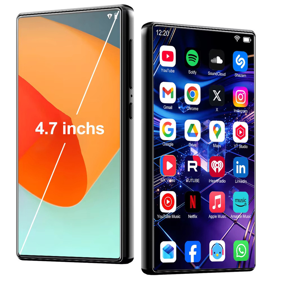 Famue Android 13 MP3-Player mit 4,7 Zoll Bildschirm, 64GB Speicher, 6GB RAM, Octa-Core, Bluetooth 5.0 und HIFI-Sound in Schwarz - Bild 6