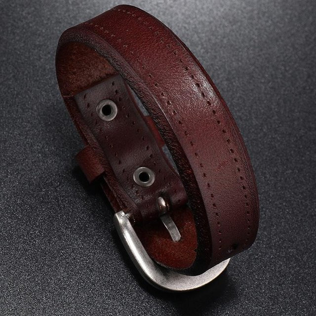 Lederarmband, kaffeebraun, Unisex - Bild 1